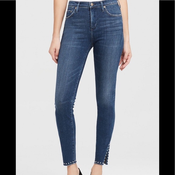 Citizens of Humanity Skinny Studded Ankle Jeans - Picture 1 of 5